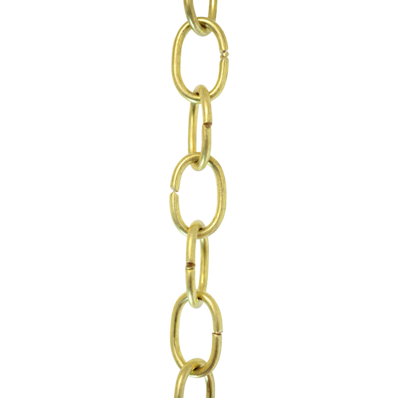 Chain BR06-U Loop Chandelier Chain with Unwelded Brass links, Antique Brass