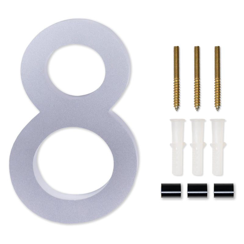 [Number AC101] Acrylic Modern Floating House Number - 3Inch, 6 Inch, 8 Inch