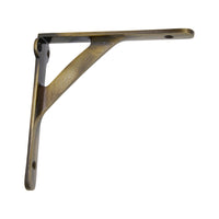Cottage Bracket IR7901 Rustic Shelf Bracket, Antique Brass