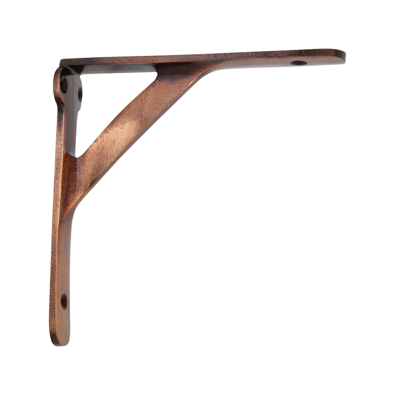 Cottage Bracket IR7901 Rustic Shelf Bracket, Antique Brass