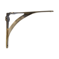 Cottage Bracket IR7901 Rustic Shelf Bracket, Antique Brass