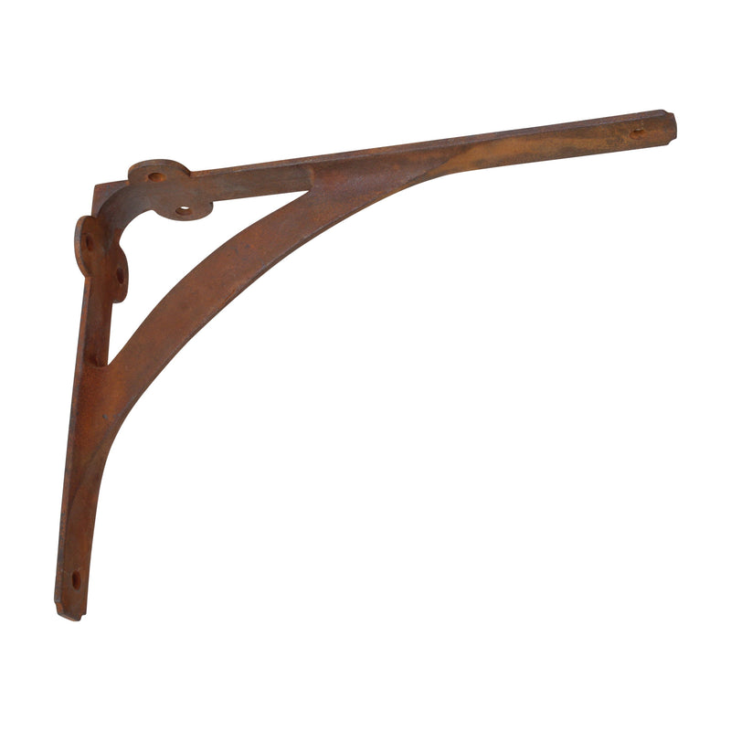 Cottage Bracket IR7901 Rustic Shelf Bracket, Antique Brass