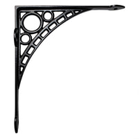 Art Deco Bracket IR7902 Industrial Shelf Bracket, Antique Brass
