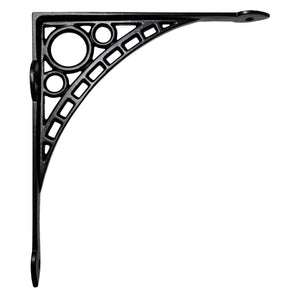 Art Deco Bracket IR7902 Industrial Shelf Bracket, Antique Brass