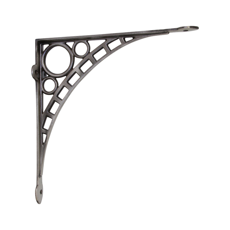 Art Deco Bracket IR7902 Industrial Shelf Bracket, Antique Brass