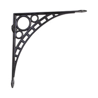 Art Deco Bracket IR7902 Industrial Shelf Bracket, Antique Brass