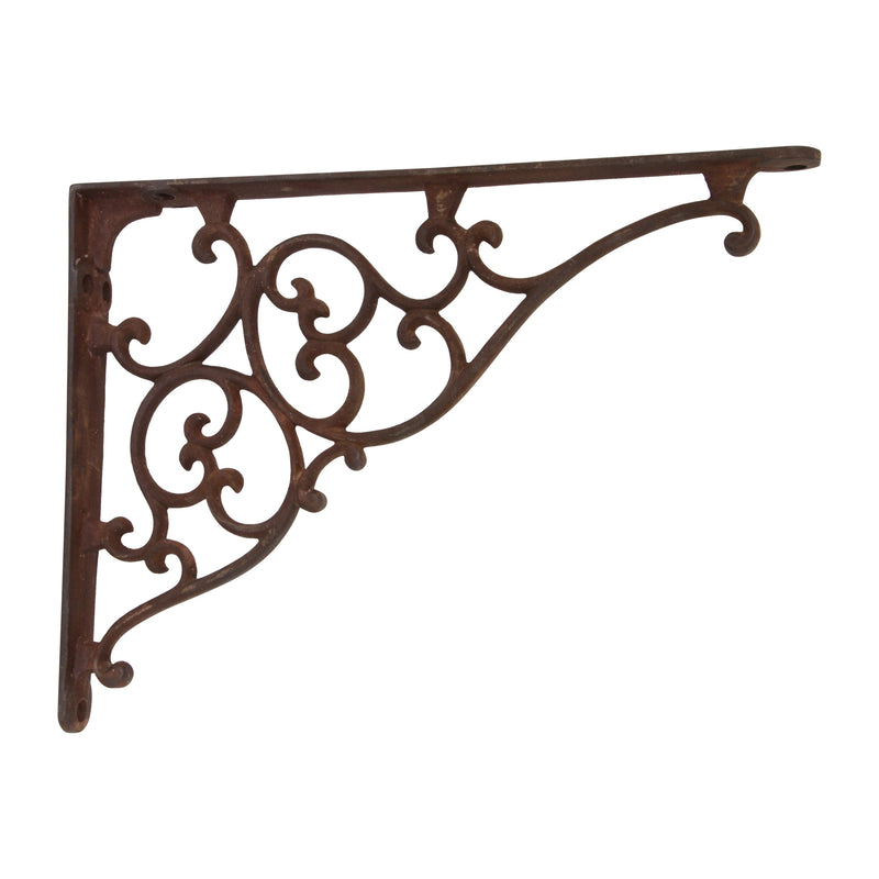 Filigree Bracket IR8016 Classic Shelf Bracket, Antique Copper