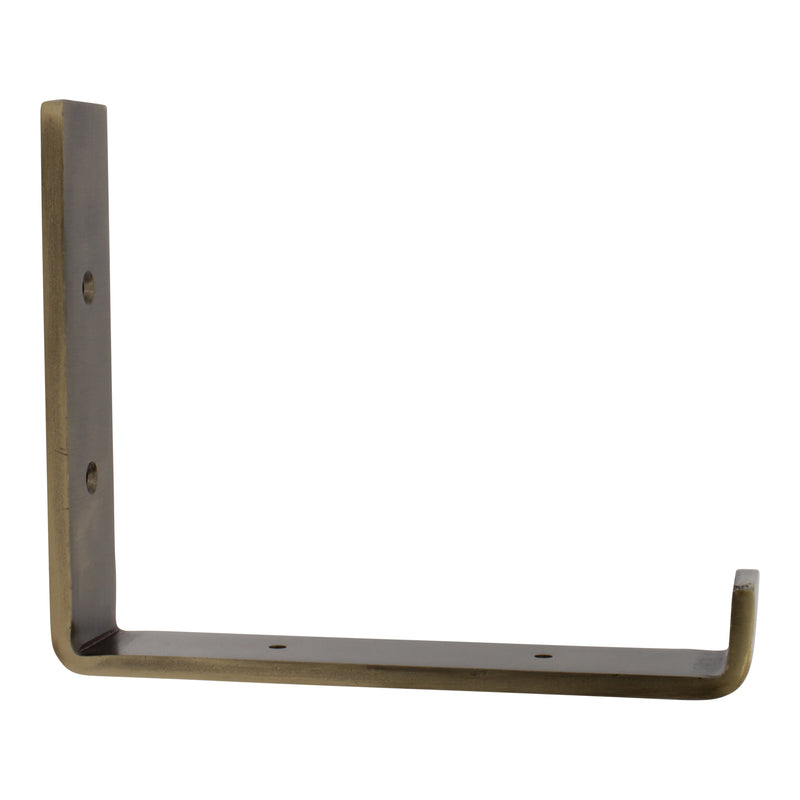 J Bracket IR810J Modern, Heavy Duty Shelf Bracket, Antique Brass
