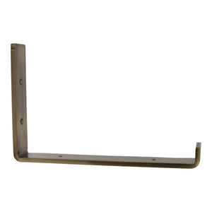 J Bracket IR810J Modern, Heavy Duty Shelf Bracket, Antique Brass