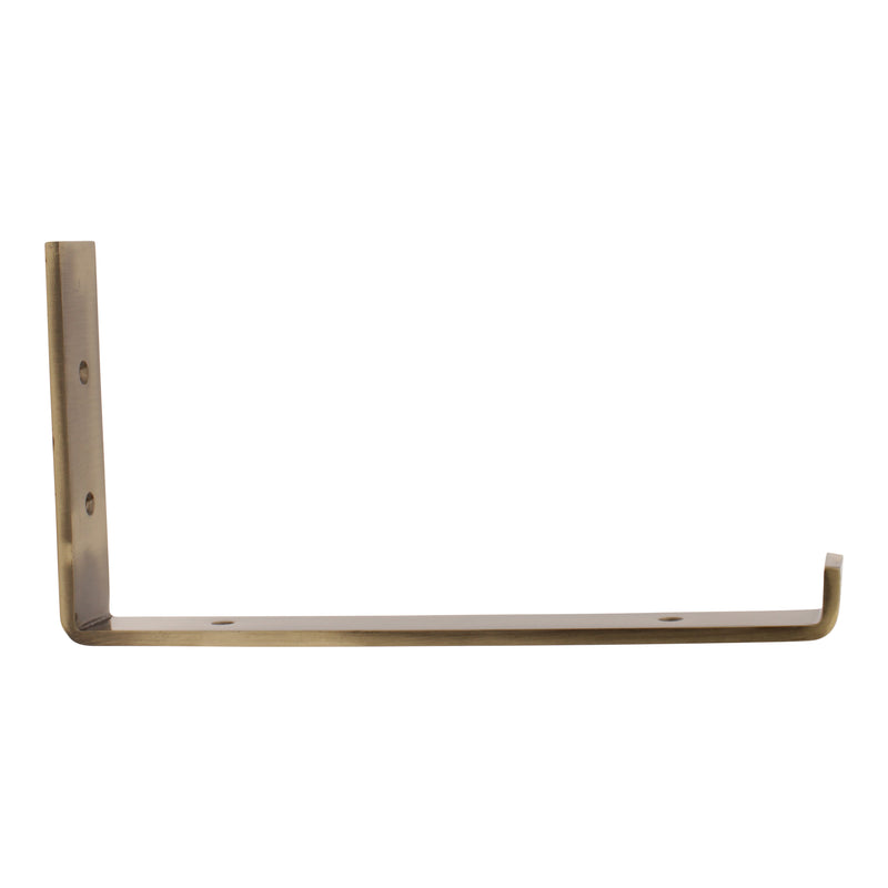 J Bracket IR810J Modern, Heavy Duty Shelf Bracket, Antique Brass