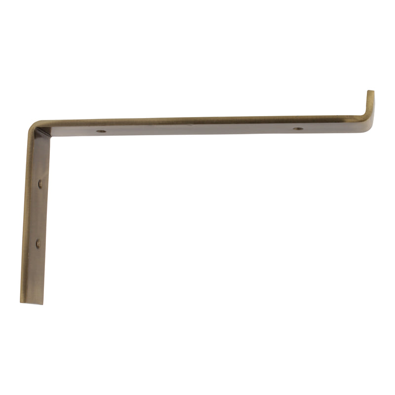 Z Bracket IR810Z Modern, Heavy Duty Shelf Bracket, Antique Brass