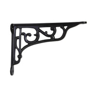 Vineyard Bracket IR8203 Rustic Shelf Bracket, Black