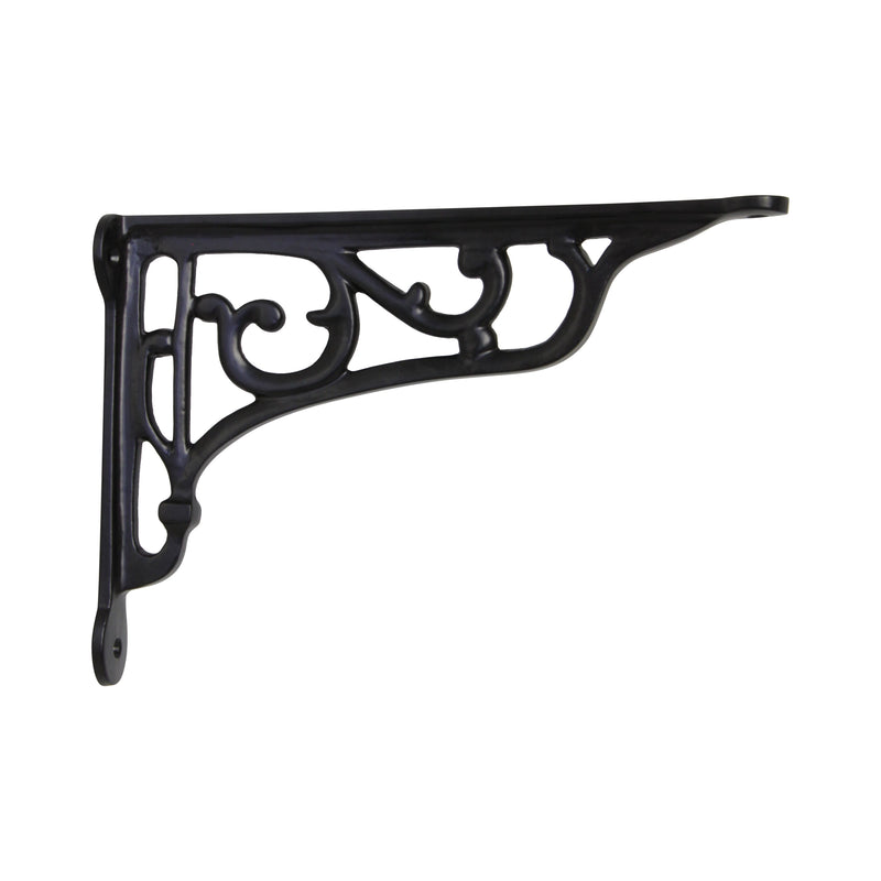 Vineyard Bracket IR8203 Rustic Shelf Bracket, Black
