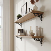 Vineyard Bracket IR8203 Rustic Shelf Bracket, Black