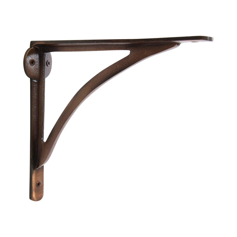 Sleek Bracket IR8207 Modern Shelf Bracket, Antique Brass