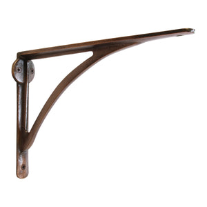 Sleek Bracket IR8207 Modern Shelf Bracket, Antique Brass