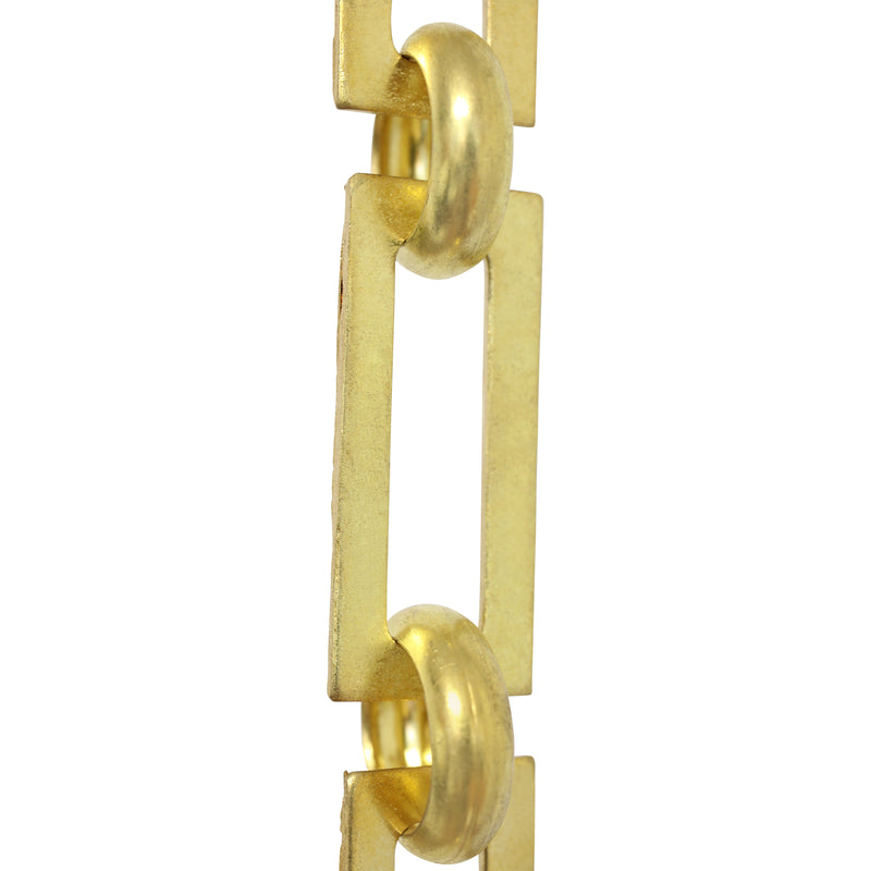 Chain BR01-U Rectangle Chandelier Chain with Unwelded Brass links and Round Joining links, Antique Brass