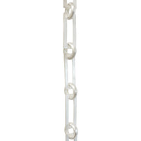 Chain BR01-U Rectangle Chandelier Chain with Unwelded Brass links and Round Joining links, Antique Brass