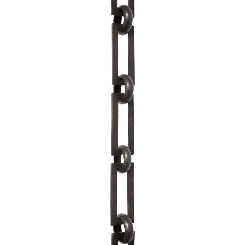 Chain BR01-U Rectangle Chandelier Chain with Unwelded Brass links and Round Joining links, Antique Brass
