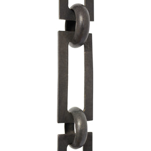 Chain BR01-U Rectangle Chandelier Chain with Unwelded Brass links and Round Joining links, Antique Brass