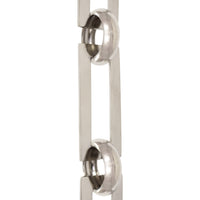 Chain BR01-U Rectangle Chandelier Chain with Unwelded Brass links and Round Joining links, Antique Brass