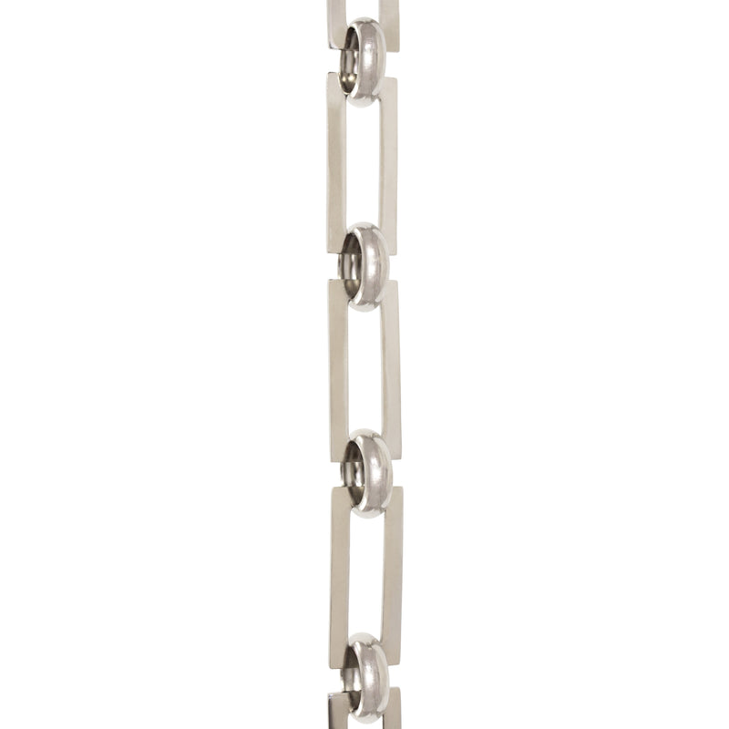 Chain BR01-U Rectangle Chandelier Chain with Unwelded Brass links and Round Joining links, Antique Brass