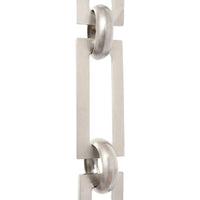 Chain BR01-U Rectangle Chandelier Chain with Unwelded Brass links and Round Joining links, Antique Brass