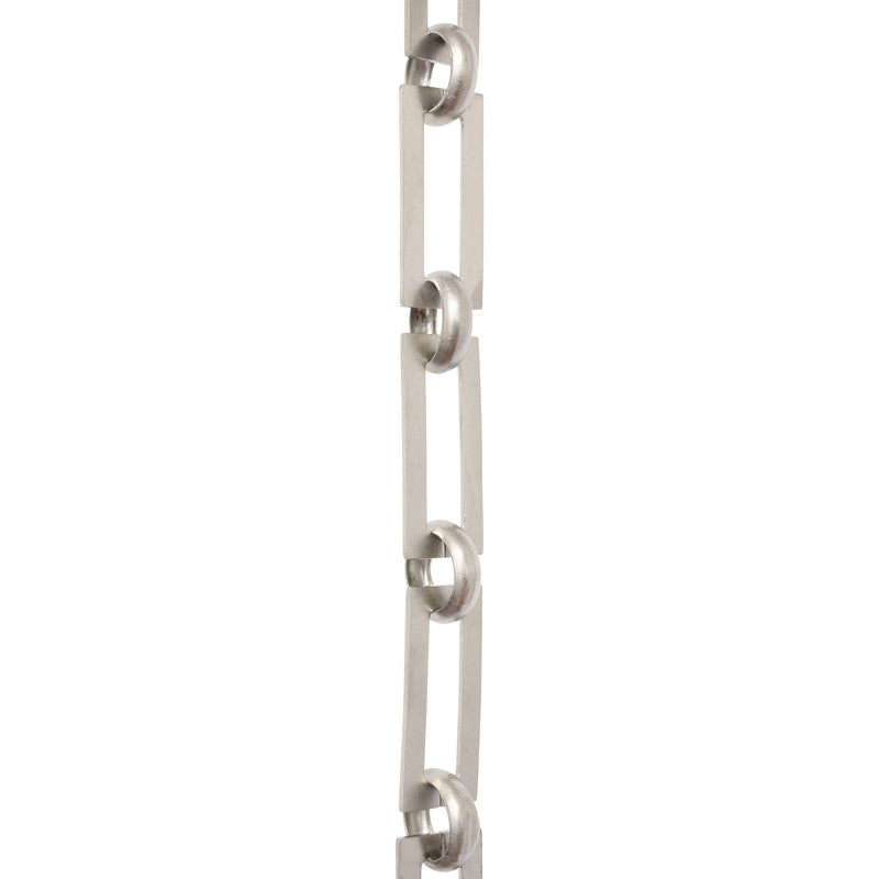 Chain BR01-U Rectangle Chandelier Chain with Unwelded Brass links and Round Joining links, Antique Brass