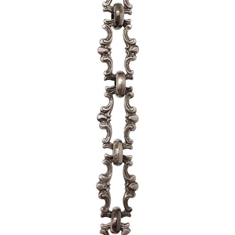 Chain BR02-W Vintage Chandelier Chain with Welded Brass links and Round Joining links, Antique Brass