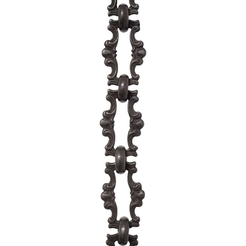 Chain BR02-W Vintage Chandelier Chain with Welded Brass links and Round Joining links, Antique Brass