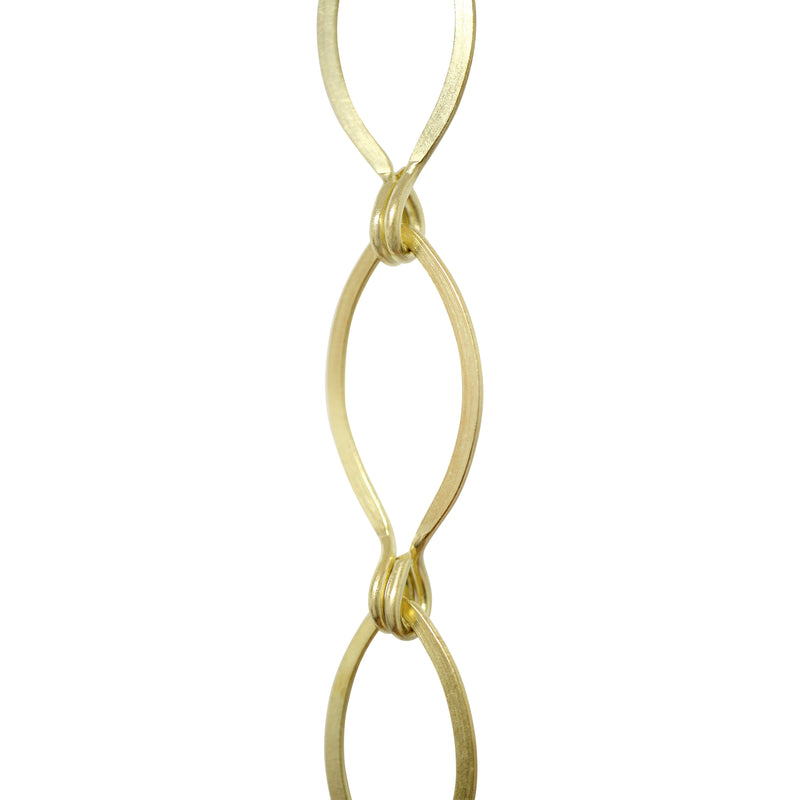 Chain BR04-U Loop Chandelier Chain with Unwelded Brass links, Antique Brass