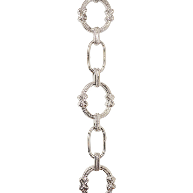 Chain BR05-W Round Chandelier Chain with Welded Brass links and Oval Joining links, Antique Brass