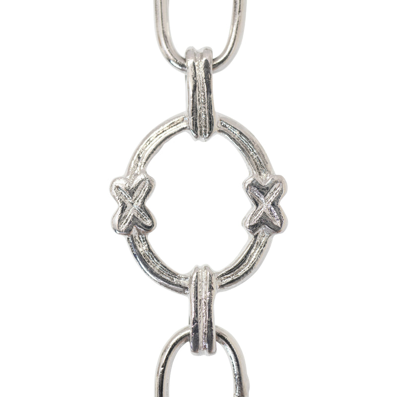 Chain BR05-W Round Chandelier Chain with Welded Brass links and Oval Joining links, Antique Brass