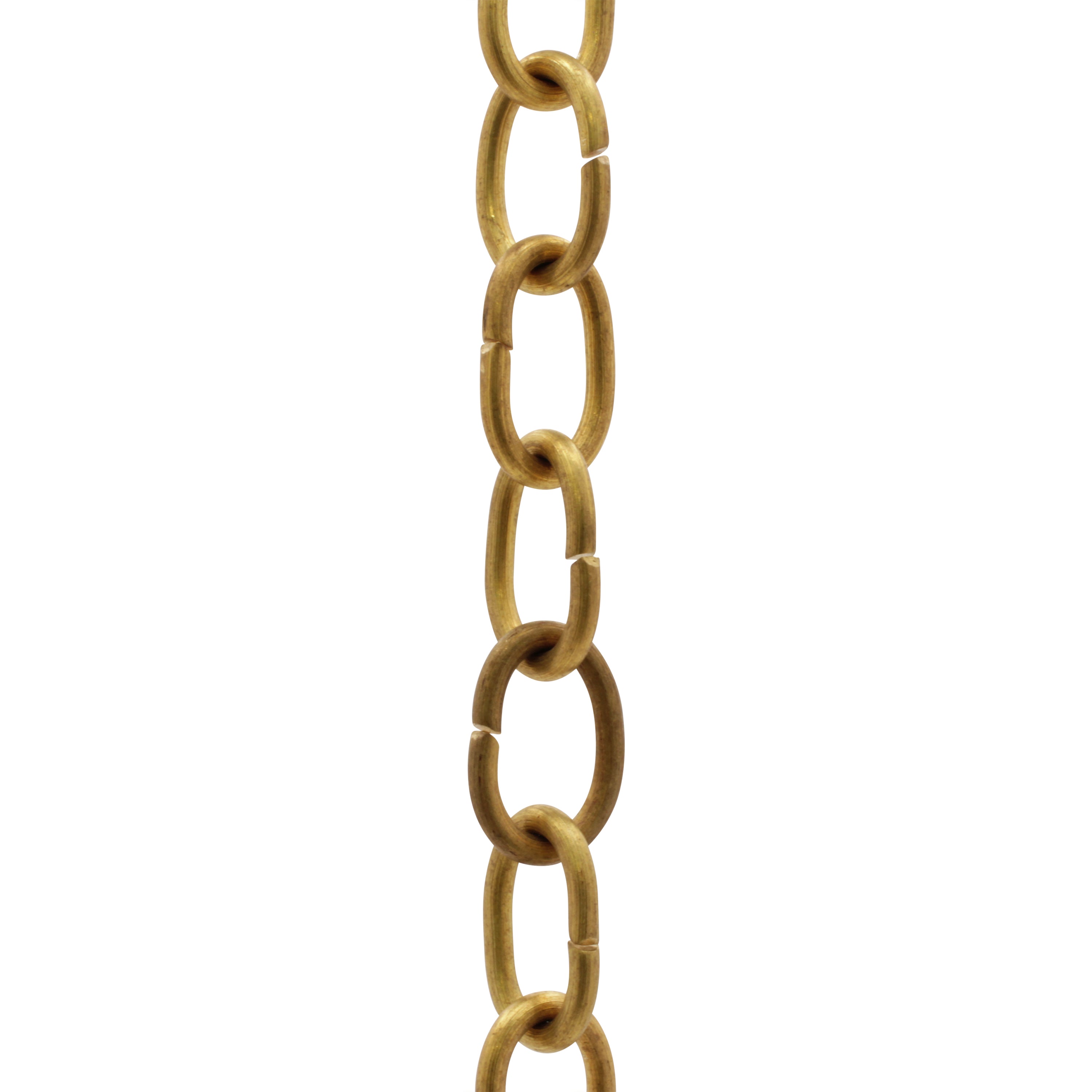 Light Oval Link Solid Brass Wire Lighting Fixture Chain | RCH Hardware Antique Brass / U18, image size:3000x3000