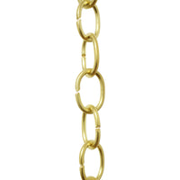 Chain BR06-U Loop Chandelier Chain with Unwelded Brass links, Antique Brass