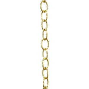 Chain BR06-U Loop Chandelier Chain with Unwelded Brass links, Antique Brass