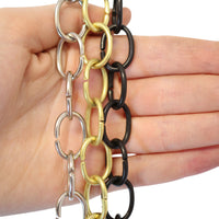 Chain BR06-U Loop Chandelier Chain with Unwelded Brass links, Antique Brass