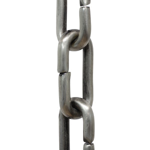Chain BR07-U Standard Link, Coil Chandelier Chain with Unwelded Brass links, Antique Brass