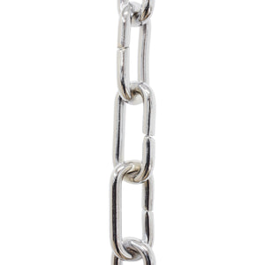 Chain BR07-U Standard Link, Coil Chandelier Chain with Unwelded Brass links, Antique Brass
