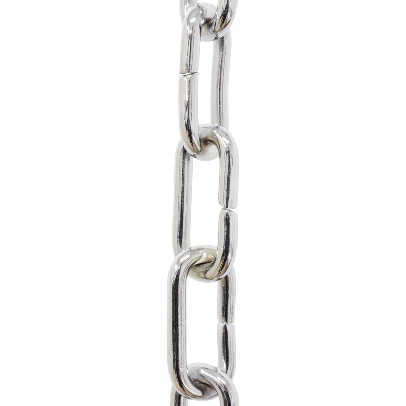 Chain BR07-U Standard Link, Coil Chandelier Chain with Unwelded Brass links, Antique Brass