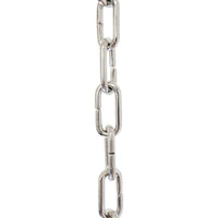 Chain BR07-U Standard Link, Coil Chandelier Chain with Unwelded Brass links, Antique Brass