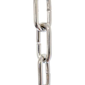 Chain BR07-U Standard Link, Coil Chandelier Chain with Unwelded Brass links, Antique Brass