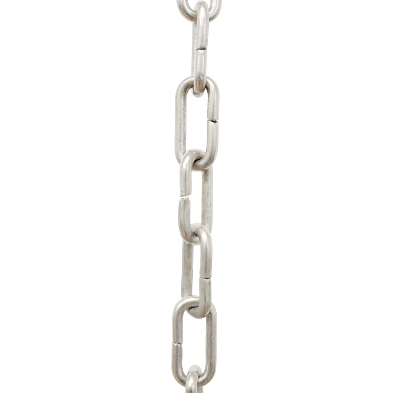 Chain BR07-U Standard Link, Coil Chandelier Chain with Unwelded Brass links, Antique Brass