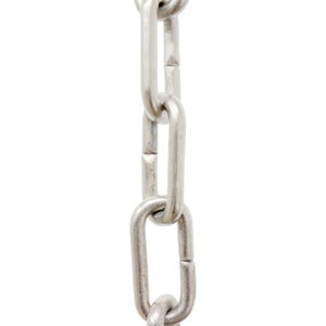 Chain BR07-U Standard Link, Coil Chandelier Chain with Unwelded Brass links, Antique Brass
