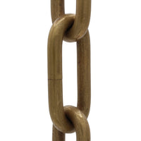 Chain BR07-U Standard Link, Coil Chandelier Chain with Unwelded Brass links, Antique Brass