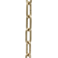 Chain BR07-U Standard Link, Coil Chandelier Chain with Unwelded Brass links, Antique Brass