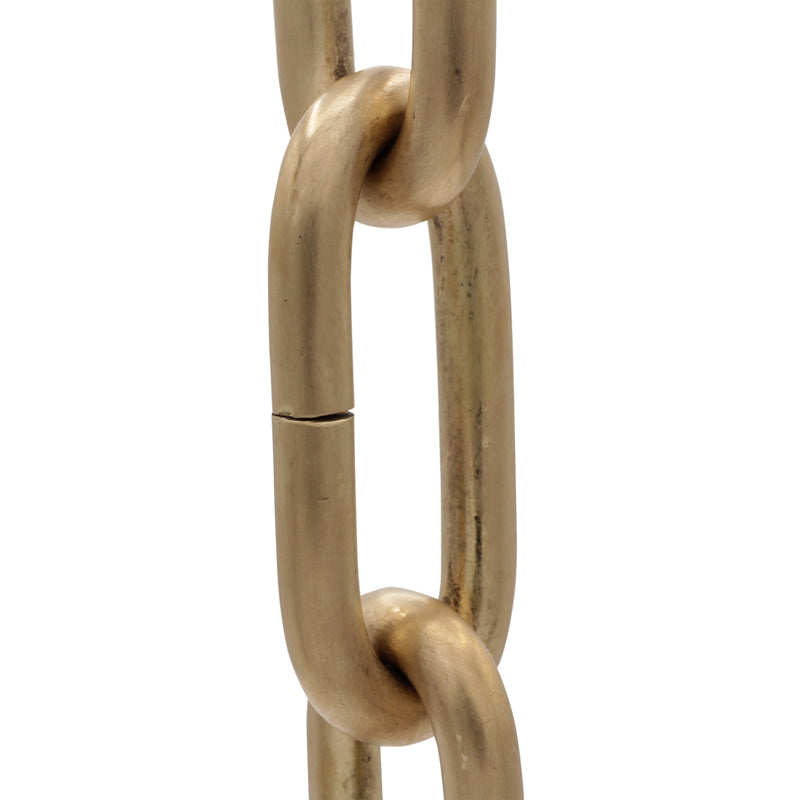 Chain BR07-U Standard Link, Coil Chandelier Chain with Unwelded Brass links, Antique Brass
