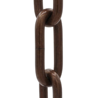 Chain BR07-U Standard Link, Coil Chandelier Chain with Unwelded Brass links, Antique Brass