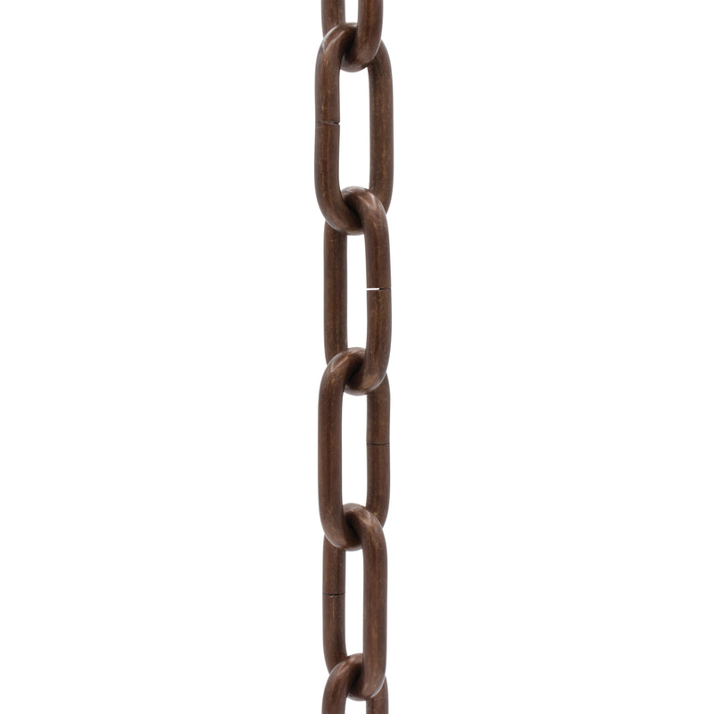 Chain BR07-U Standard Link, Coil Chandelier Chain with Unwelded Brass links, Antique Brass