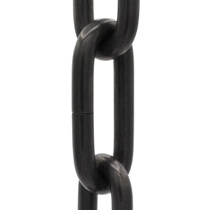 Chain BR07-U Standard Link, Coil Chandelier Chain with Unwelded Brass links, Antique Brass